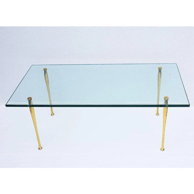Brass and Glass Coffee Table by Pietro Chiesa for Fontana Arte, 1950s For Sale - Image 10 of 10