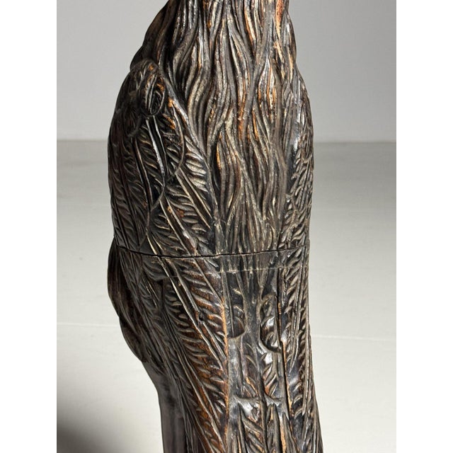 Hand-Carved Eagle Statues, 1800s, Set of 2 For Sale - Image 17 of 18