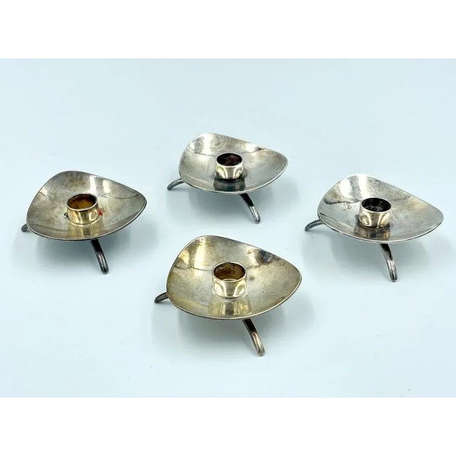 Danish Silver-Plated Atla Candleholders from Cohr, 1960s, Set of 4, in Flawless conditions. Designed 1960 to 1969 This...