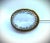 1920s Antique Art Deco Faceted Crystal Oval Brooch Pin With Gold High Pronged Bezel For Sale - Image 5 of 13