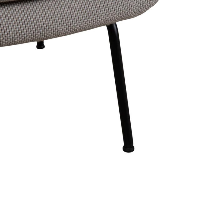 Cream Set of Model 594 Lounge Chair and Ottoman in Grey Upholstery from Rolf Benz For Sale - Image 8 of 18