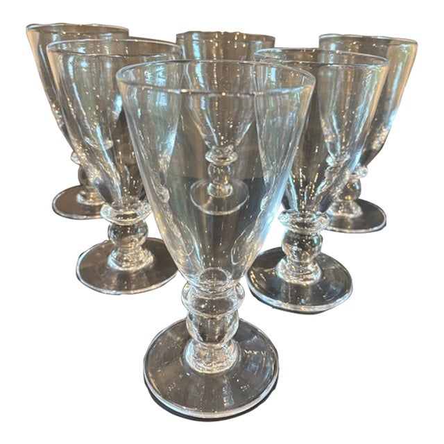 Late 20th Century Simon Pearce Hartland Water Glasses, Set of 6 For Sale