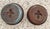 Copper Vintage Solid Copper Hammered Pet Bowls – Dog or Cat Food & Water – Set of 2 For Sale - Image 8 of 12
