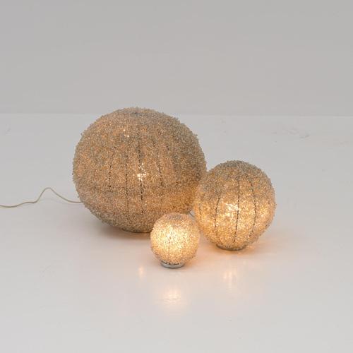Vintage Glass-Pearl Lamps, 1970s, Set of 3 For Sale - Image 6 of 18