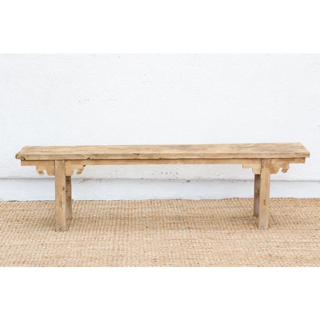 1960s Rustic & Stylish Vintage Dining Bench For Sale - Image 5 of 7