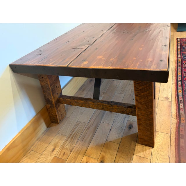 Up Cycled Red Coffee Table For Sale In Boston - Image 6 of 10