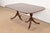 Brown Councill Furniture Georgian Banded Mahogany Double Pedestal Extension Dining Table, Newly Refinished For Sale - Image 8 of 14