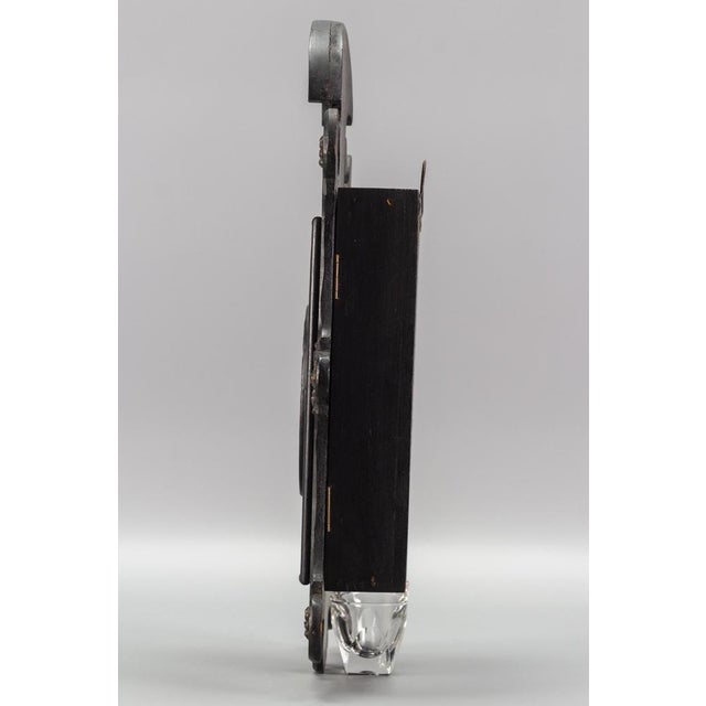 Beige Small Louis Philippe Black Wooden Wall Hanging Key Cabinet, 1890s For Sale - Image 8 of 18