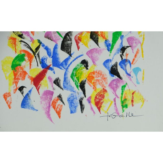 Françoise Galle, Colorful Melancholy, Pastel Drawing For Sale - Image 7 of 8