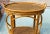 Late 20th Century Vintage Bamboo Rattan Table W/Serving Tray For Sale - Image 5 of 11