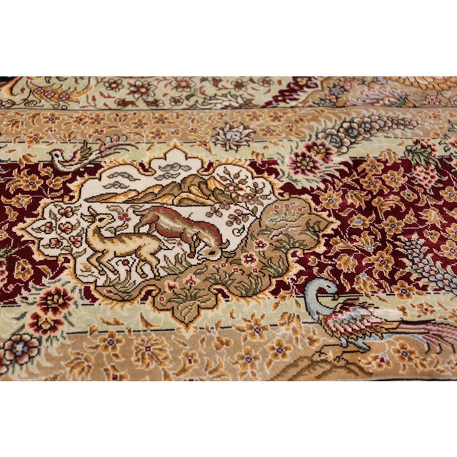 Animal Motif Modern Silk Chinese Rug For Sale - Image 13 of 18