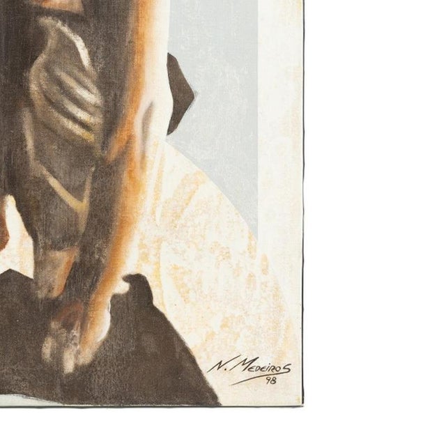 Nuno Medeiros, Vigilante I, 1990s, Oil on Canvas For Sale - Image 5 of 6