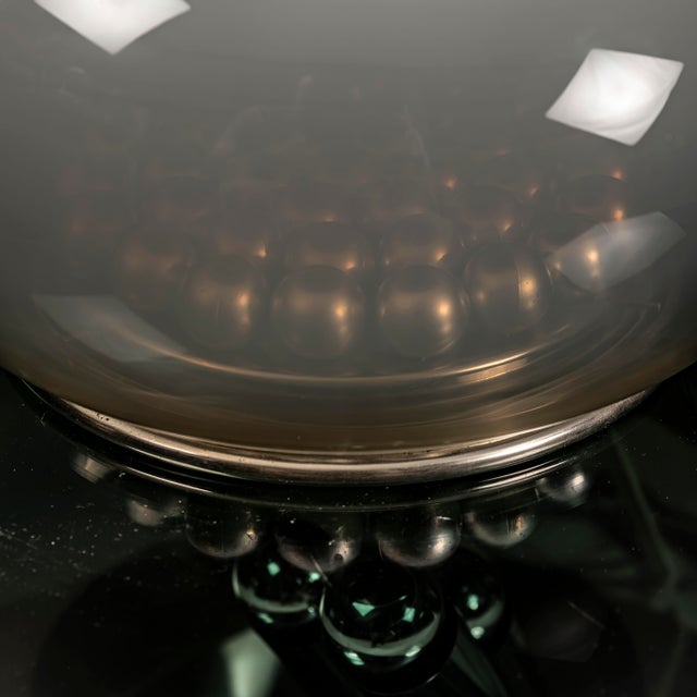 Italian Opaline Crystal Table Lamp from Selenova, 1970s, in Very Good conditions. Designed 1970 to 1979 This piece has an...