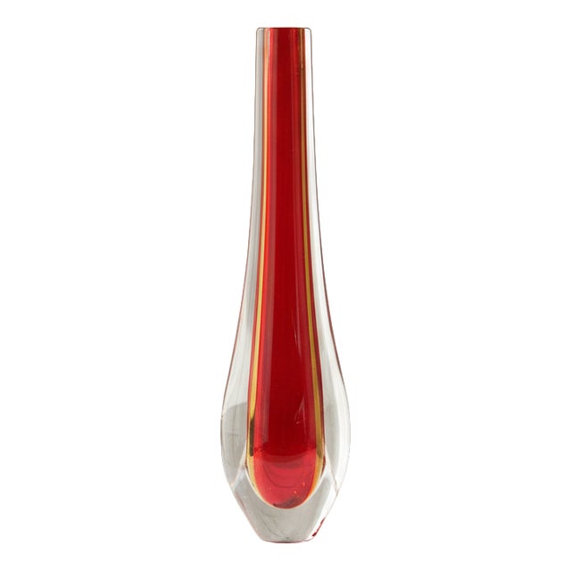 Murano Sommerso Glass Vase by Flavio Poli for Seguso Vetri d'Arte For Sale