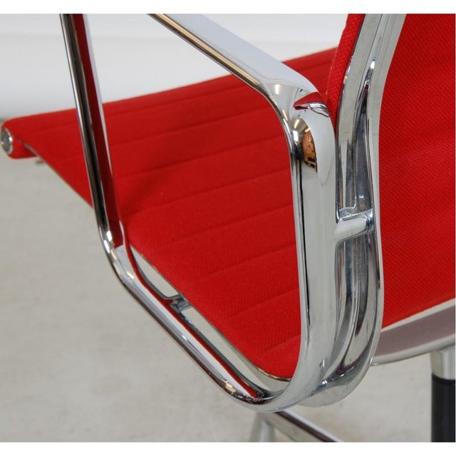 EA-108 Chair in Red Hopsak Fabric by Charles Eames for Vitra, 2000s For Sale - Image 12 of 16