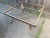 Mid-Century Modern Vintage Glass and Metal Coffee Table For Sale - Image 3 of 9