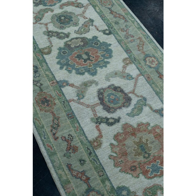 Textile Turkish Oushak Runner Rug 2'10" x 29'1" #17557 For Sale - Image 7 of 8