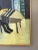 Textile 1962 Mid-Century Modern "The Lonely Diner" Vintage Swedish Figurative Oil Painting, Framed For Sale - Image 7 of 12