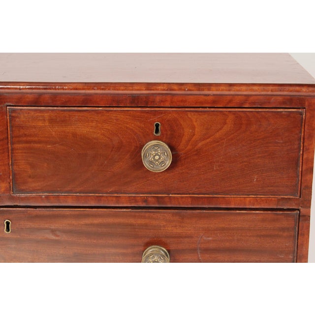 Wood Early 19th Century George III Mahogany Chest of Drawers For Sale - Image 7 of 11