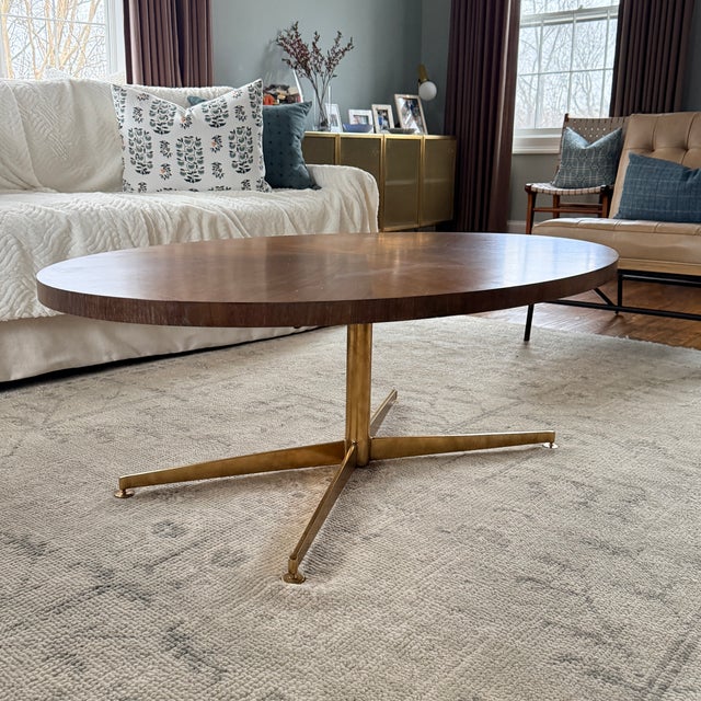 Highland House Montauk Cerused Oak and Brass Cocktail Table For Sale - Image 10 of 10