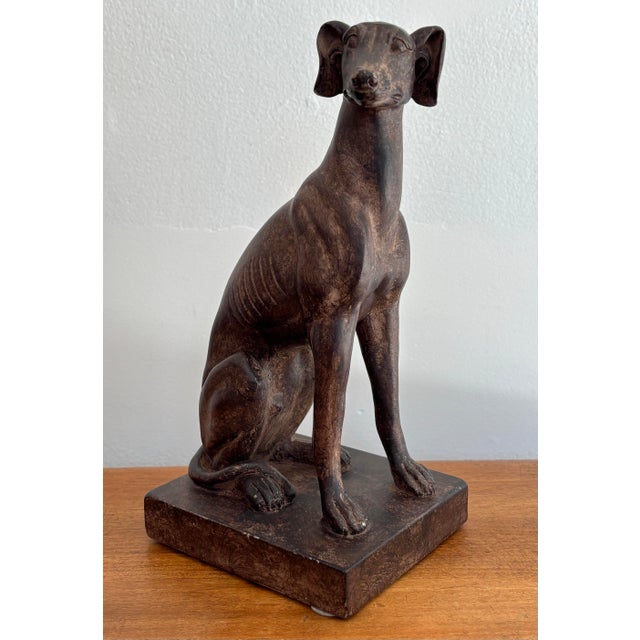 Late 20th Century Whippet Greyhound Statue For Sale - Image 9 of 10