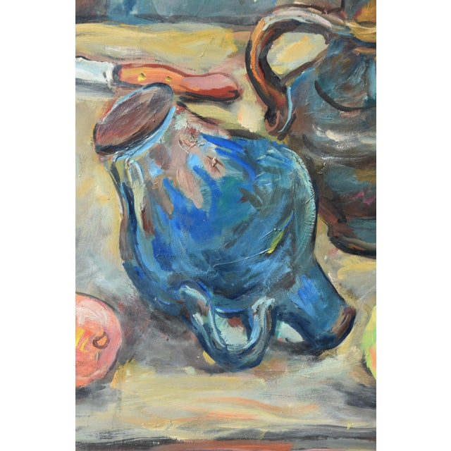 Friedrich Kunitzer, Autumn Still Life, 1970s, Oil Painting on Canvas, Framed For Sale - Image 8 of 13
