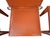 Vintage Chairs in Orange Leather and Iron, 1980, Set of 4 For Sale - Image 9 of 11