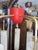 Mid-Century Modern Hanging Lamp in Brass and Glass, 1950s For Sale - Image 10 of 18