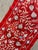 2010s Red Silk Suzani Table Runner With Cream Vine Scrolls For Sale - Image 5 of 9