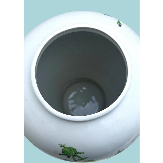 Ceramic Large Lidded Chinoiserie Jar For Sale - Image 7 of 18