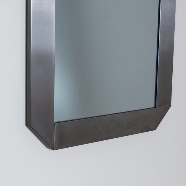 Octagonal Metal Mirror by Sergio Mazza for Artemide For Sale - Image 3 of 5