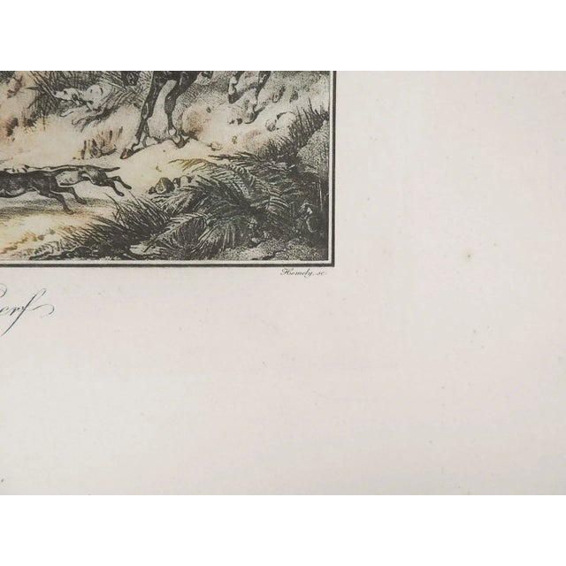 English Vintage Early 20th Century Horses Hunter Lithograph For Sale - Image 3 of 5