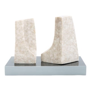 Modernist Abstract Marble Sculpture, 1971 For Sale