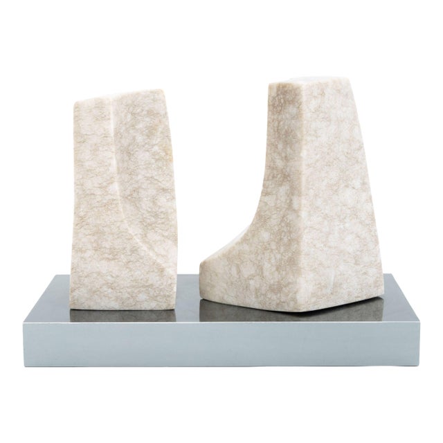 Modernist Abstract Marble Sculpture, 1971 For Sale