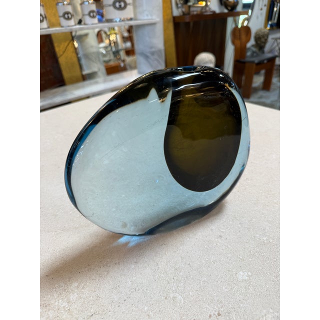“Valva” Murano Glass Vase by Flavio Poli for Seguso, Italy, 1960s For Sale In Los Angeles - Image 6 of 6