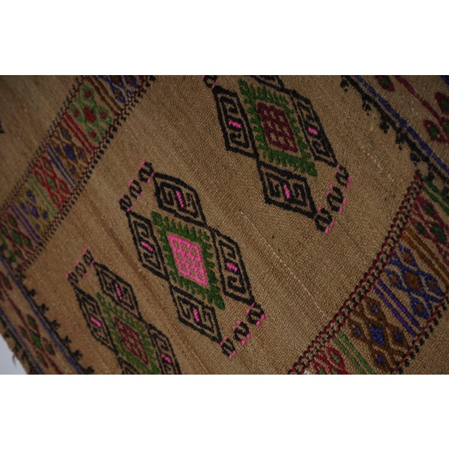 1960s Turkish Aubusson Kilim Runner 1'9'' X 21'4'' For Sale - Image 5 of 11