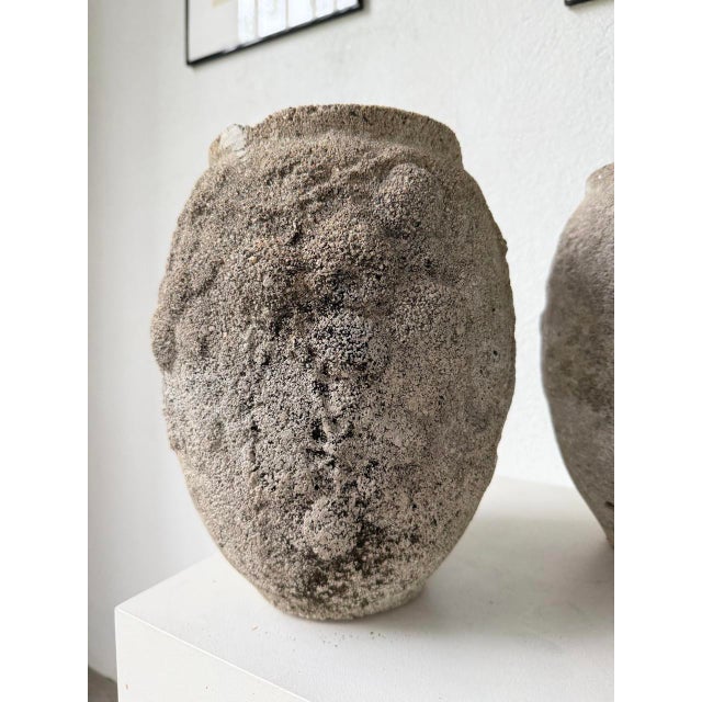 Cement Planter Pots, 1890s, Set of 2 For Sale - Image 9 of 18