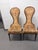Textile Pair of Vintage Hollywood Regency High-Back Accent Chairs – 1960s Gold Velvet For Sale - Image 7 of 8