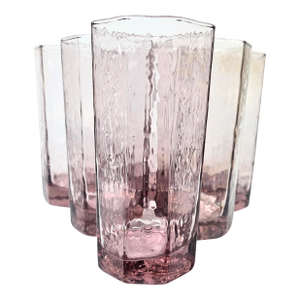 Pink Ice Tumblers- Set of Six