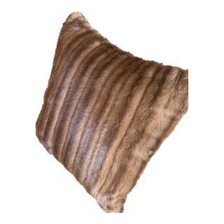 Custom New Mink Fur Pillow From Vintage Heirloom Coat For Sale