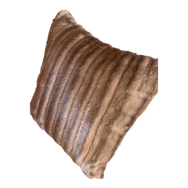 Custom New Mink Fur Pillow From Vintage Heirloom Coat For Sale