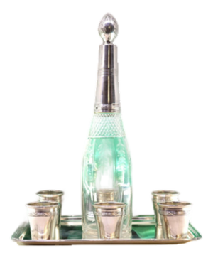 Liqueur Decanter in Cut Glass