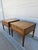 Mid 20th Century Henredon Walnut Square Side Tables Banded Tops For Sale - Image 5 of 13