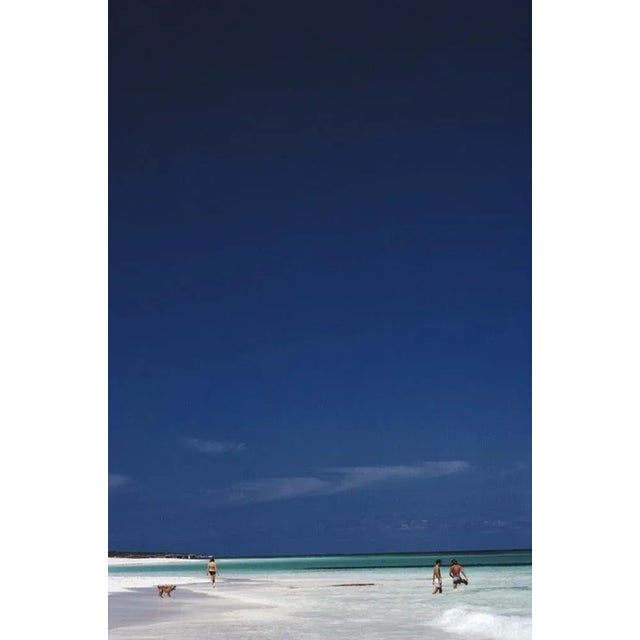 Harbour Isle Beach 1973 by Slim Aarons Slim Aarons Limited Estate Edition Holidaymakers on the beach at Harbour Isle in...