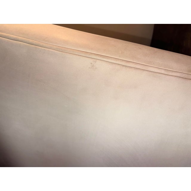Rh 1950s Italian Shelter Arm Leather Chair | Classic Depth | Italian Veneto | Ivory For Sale - Image 18 of 18