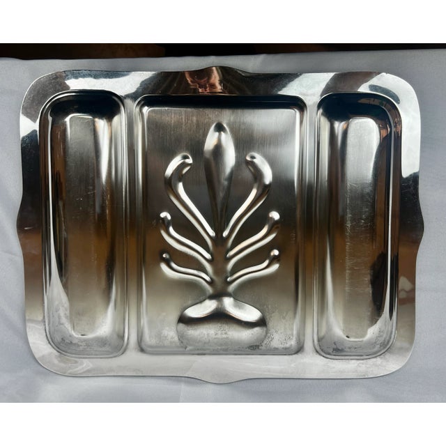 Well & Tree Silver Plated Rectangular Serving Tray by Sheridan Silver Company For Sale - Image 9 of 11