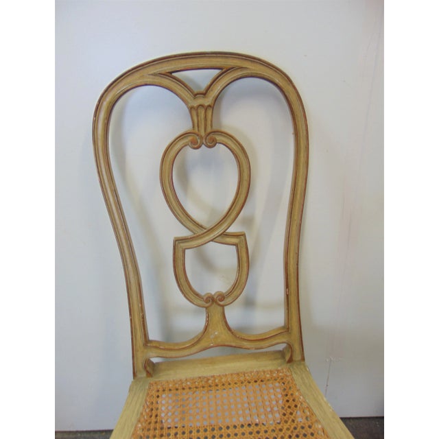 Paint French Style Cream Painted Side Chairs - Set of 4 For Sale - Image 7 of 10