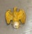 1960s-70s gold-tone/faux pearl eagle brooch. Excellent condition.