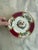 Myott Son & Co. Antique Myott Chelsea Bird Bread Plates – 6 3/8-Inch Staffordshire England Porcelain With Burgundy and Gilt Decoration - Set of Eleven (11) For Sale - Image 4 of 12
