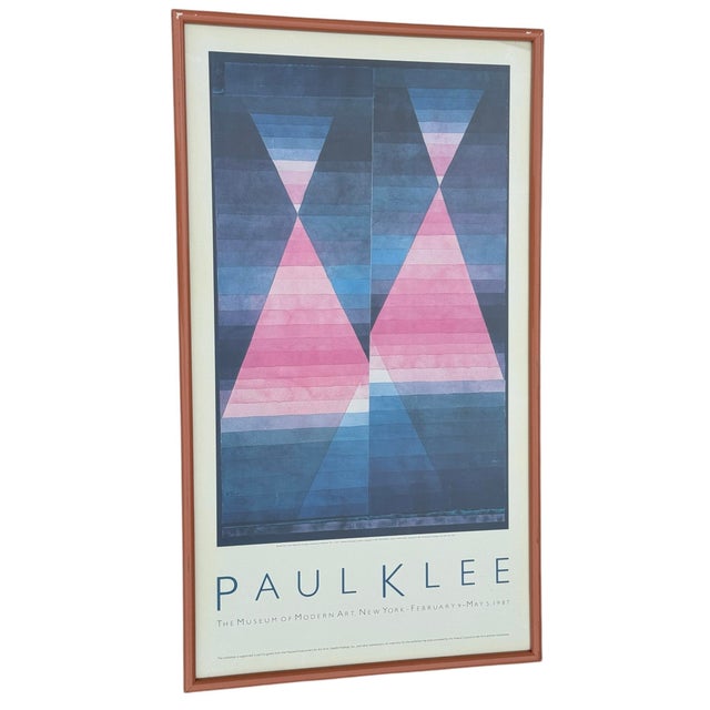 Framed Exhibit Poster featuring Paul Klee’s “Double Tente” Museum of Modern Art New York 1987